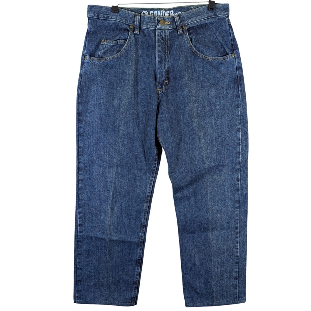 Gander Mtn. Relaxed Fit Jeans‎ Everyday Wear Mens 34x30 Hemmed (Fits 34x27)